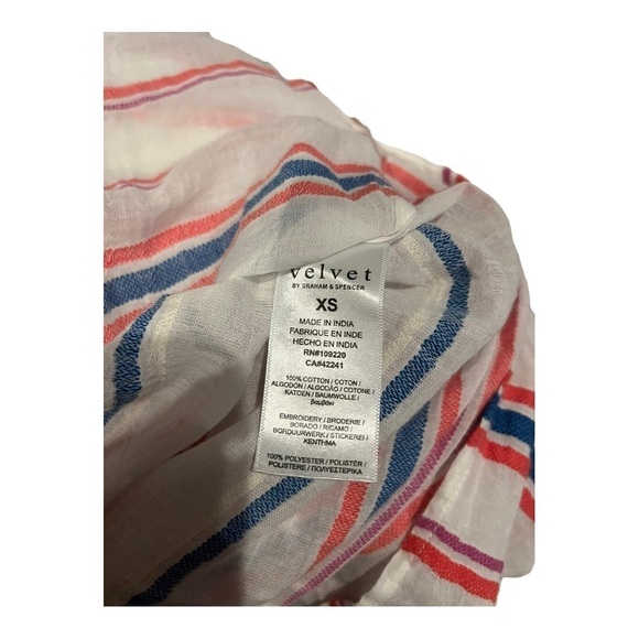 Velvet by Graham Spencer Zanetta Stripe Dress XS - Picture 9 of 11